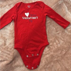 Carter's Red Valentine's Day Bodysuit